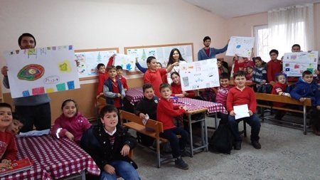 MİNİK ÖĞRENCİLER ÇEVRE ETKİNLİĞİNDE BULUŞTU