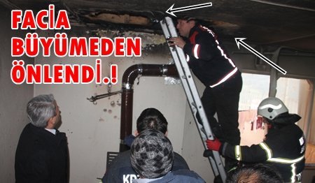 ÇIKAN YANGIN BÜYÜMEDEN SÖNDÜRÜLDÜ