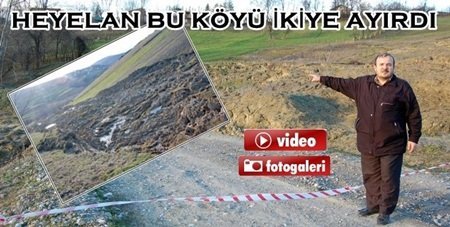 Köy Yarıldı.! Vatandaş Çaresiz Kaldı.!