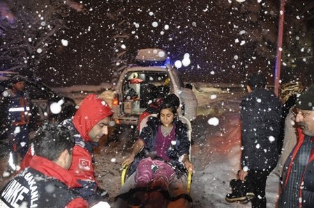 Zehirlenen Aileye 1.5 Metre Karda Nefes Kesen Kurtarma Operasyonu