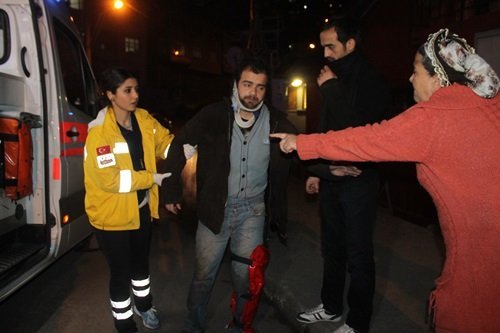 BALKON ÜZERİNE ÇÖKTÜ