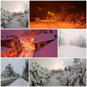 Çaycuma’dan Kar manzaraları