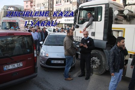 EREĞLİ’DE ZİNCİRLEME KAZA: 1 YARALI