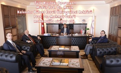 TÜRK KIZILAYI’NDAN REKTÖR ÖZER’E ZİYARET
