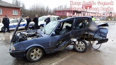 BARTIN’DA TRAFİK KAZASI: 2 YARALI