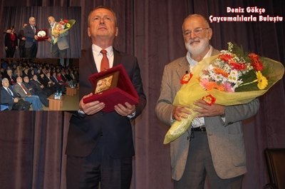 ÜNLÜ EKONOMİST DENİZ GÖKÇE ÇAYCUMALILARLA BULUŞTU