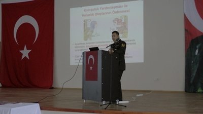 MUSLU’DA JANDARMA’DAN BİLGİLENDİRME TOPLANTISI (GÖRÜNTÜLÜ)