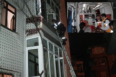 KENDİSİNİ EVE KİLİTLEYEN KADINI İTFAİYE EKİPLERİ KURTARDI