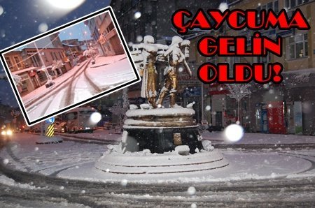 ÇAYCUMA BEYAZ ÖRTÜYE BÜRÜNDÜ (GÖRÜNTÜLÜ)