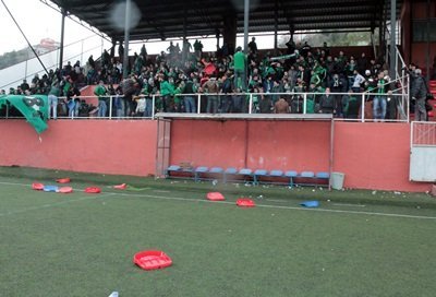 AMATÖR MAÇIN SONUNDA OLAYLAR ÇIKTI