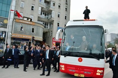 CUMHURBA?KANI ERDO?AN SAFRANBOLU?DA HALKA H?TAP ETT?