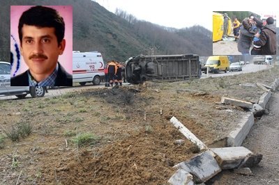 İŞÇİSİNİ KAZADA KAYBEDİNCE SİNİR KRİZİ GEÇİRDİ