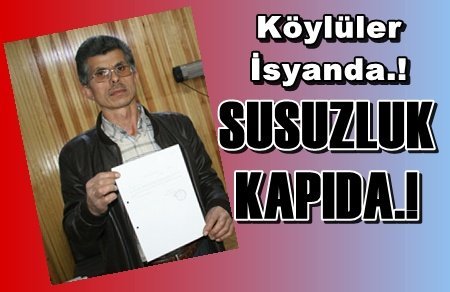 DEVREK’TE 80 HANELİK KÖY SUSUZLUK TEHLİKESİ İLE KARŞI KARŞIYA