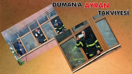 DUMANDAN ETKİLENEN İTFAİYECİLERE AYRAN TAKVİYESİ