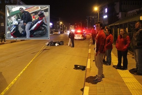 OTOMOBİL MOTORA ÇARPTI: 1 ÖLÜ