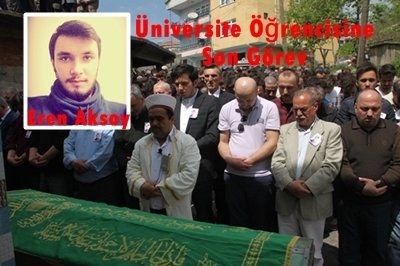 SAMSUN’DAKİ KAZADA ÖLEN ÜNİVERSİTELİ MEMLEKETİNDE SON YOLCULUĞUNA UĞURLANDI