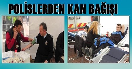 Bir Bağışta Polislerden