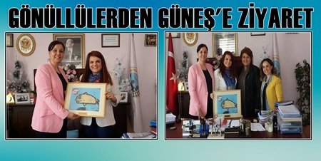 Gönüllüler Başkan Güneş’i Ziyaret Etti