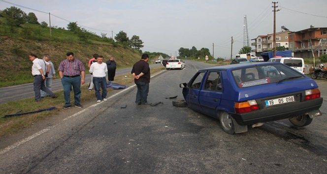 Zonguldak’ta zincirleme trafik kazası: iki yaralı