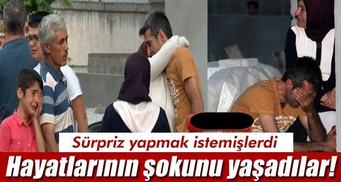 Sürpriz ziyarete gelen çocuklar, babalarının ölüsüyle karşılaştı
