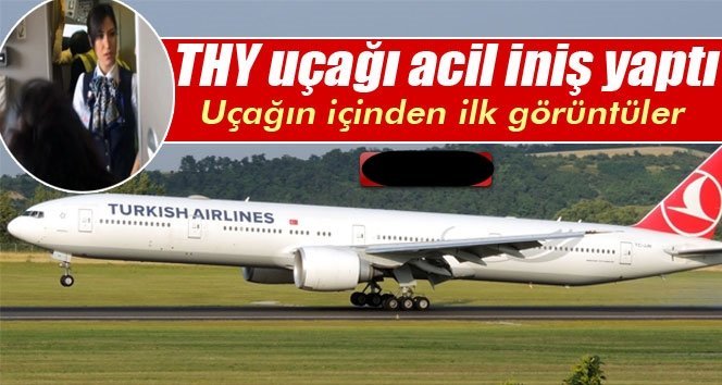 THY uçağı acil iniş yaptı