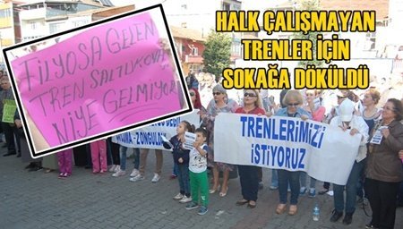 Çalışmayan Trenler için Saltukova’da eylem (Görüntülü)