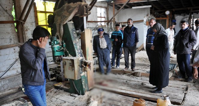 Bıçkı Makinesinin Üzerine Düştü hayatını kaybetti