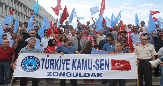 TÜRKİYE KAMU-SEN ÇİN ZULMÜ’NÜ PROTESTO ETTİ