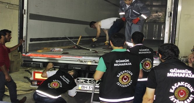 EKİPLERİN DİKKATİ 118 KİLO EROİNİ YAKALATTI