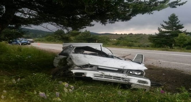 KÜRE'DE KAZA: 1 YARALI