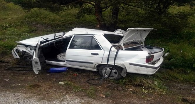 KÜRE'DE KAZA: 1 YARALI