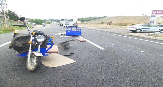 MOTOS?KLET ?LE OTOMOB?L ÇARPI?TI: 1 YARALI