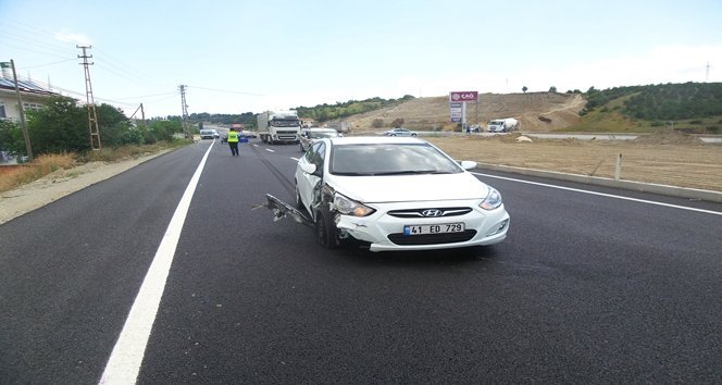 MOTOS?KLET ?LE OTOMOB?L ÇARPI?TI: 1 YARALI
