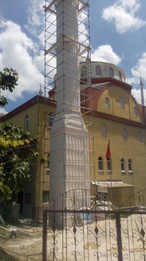 ÖMERLİ KÖYÜ CAMİ MİNARESİ (ERTUĞRUL YÜKSEL/ZONGULDAK-İHA)