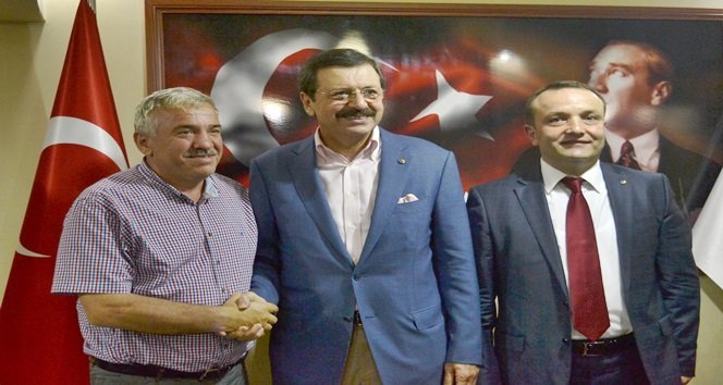 ALAPLI İŞ ADAMI BURHAN ALPER İLE ( TOBB) BAŞKANI VE ALAPLI TSO BAŞKANI RECEP OCAK (ERTUĞRUL YÜKSEL/ZONGULDAK-İHA)