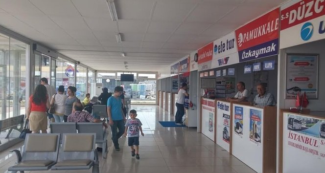 ALAPLI ŞEHİRLER ARASI OTOBÜS TERMİNALİ YOLCULAR BEKLERKEN (ERTUĞRUL YÜKSEL/ZONGULDAK-İHA)