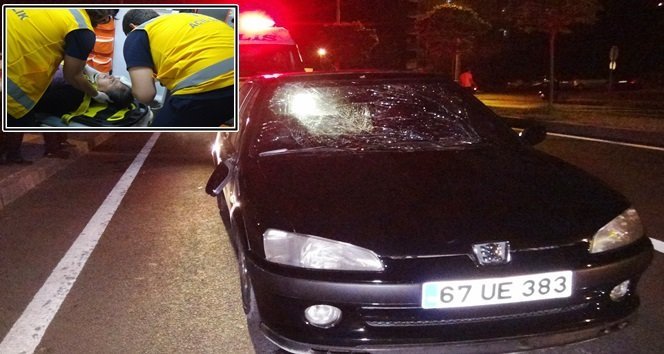 Otomobilin Çarptığı Kadın Ağır Yaralandı