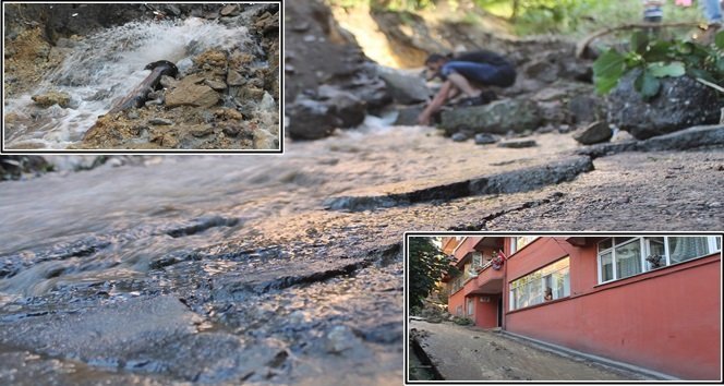 Su Borusu Patladı, Şehrin Göbeği Şelale ve Irmağa Döndü