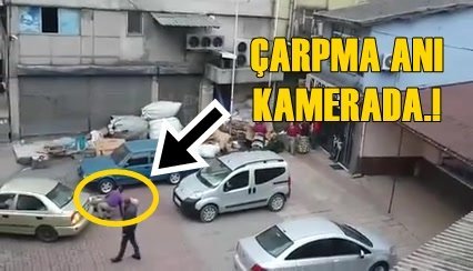 Zonguldak’ta Otomobilin Çarpma Anı Kamera’da