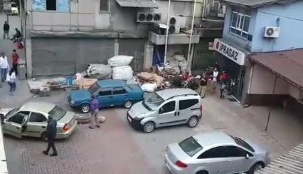 otombil çarpma anı