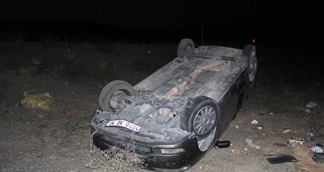 Otomobil takla attı: 5 yaralı