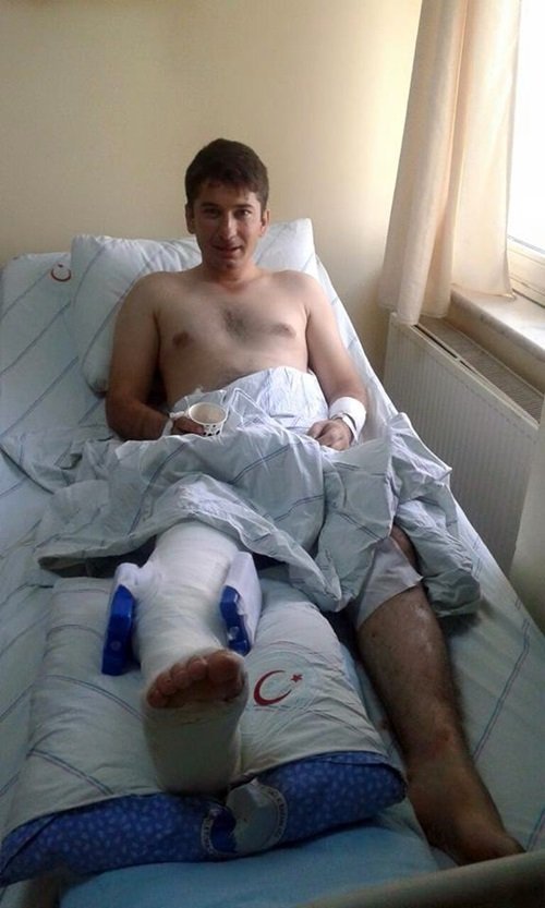 2 AY ÖNCE EVLENEN UZMAN JANDARMA FEYYAZ ARGIN, SALDIRIDA YARALI KURTULDU. (YALÇIN ÇELEN/BARTIN-İHA)