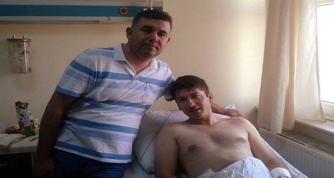 2 AY ÖNCE EVLENEN UZMAN JANDARMA FEYYAZ ARGIN, SALDIRIDA YARALI KURTULDU. (YALÇIN ÇELEN/BARTIN-İHA)