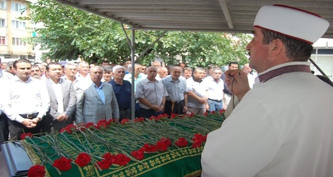 CENAZE TÖRENİNE ÇOK SAYIDA VATANDAŞ KATILDI. (UFUK DURAK/ZONGULDAK-İHA)