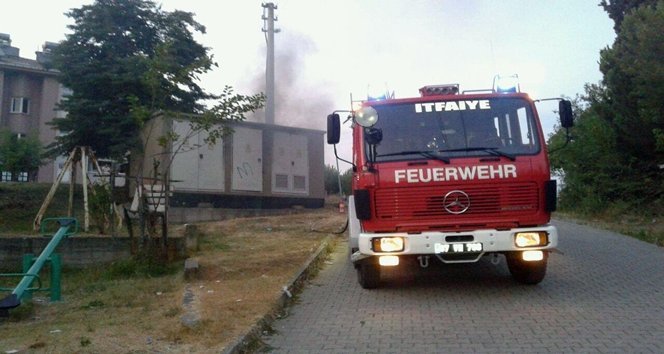 ZONGULDAK'IN ÇAYCUMA İLÇESİNDE TRAFO PATLADI. (EMRAH YILDIZ/ZONGULDAK-İHA)