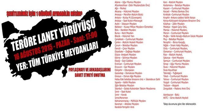 Türkiye Şehitler İçin Sokağa Çıkıyor.!