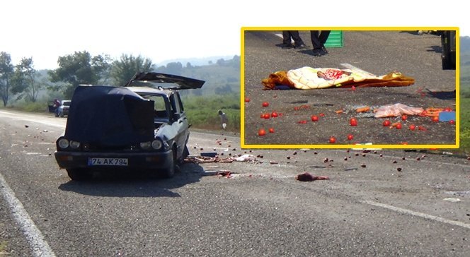 OTOMOBİLDE CAN PAZARI: 1 ÖLÜ, 3 YARALI