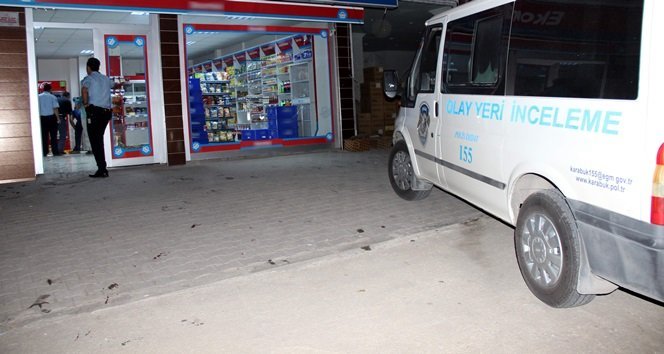 KARABÜK’TE MARKETE SİLAHLI SALDIRI