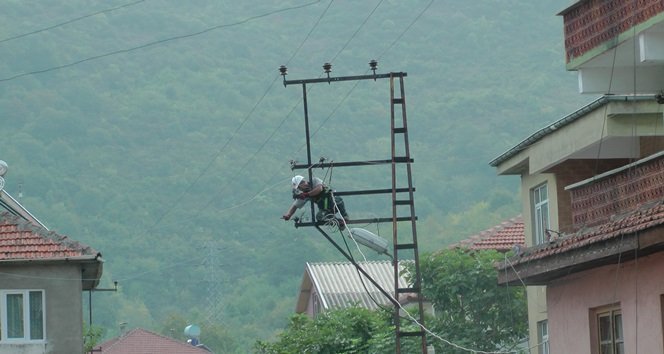 TÜRKALİ’DE ELEKTRİK ÇALIŞMALARI DEVAM EDİYOR (GÖRÜNTÜLÜ)