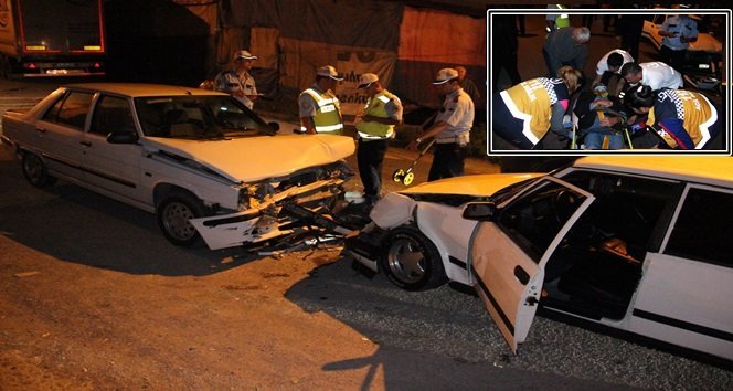 ALKOLLÜ SÜRÜCÜ KAZAYA YOL AÇTI: 4 KİŞİ YARALI